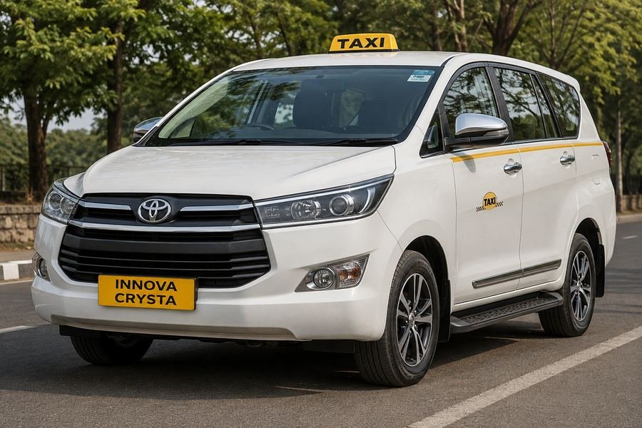 Patrick Travel Toyota Innova Crysta taxi ready for a Ludhiana to Delhi trip